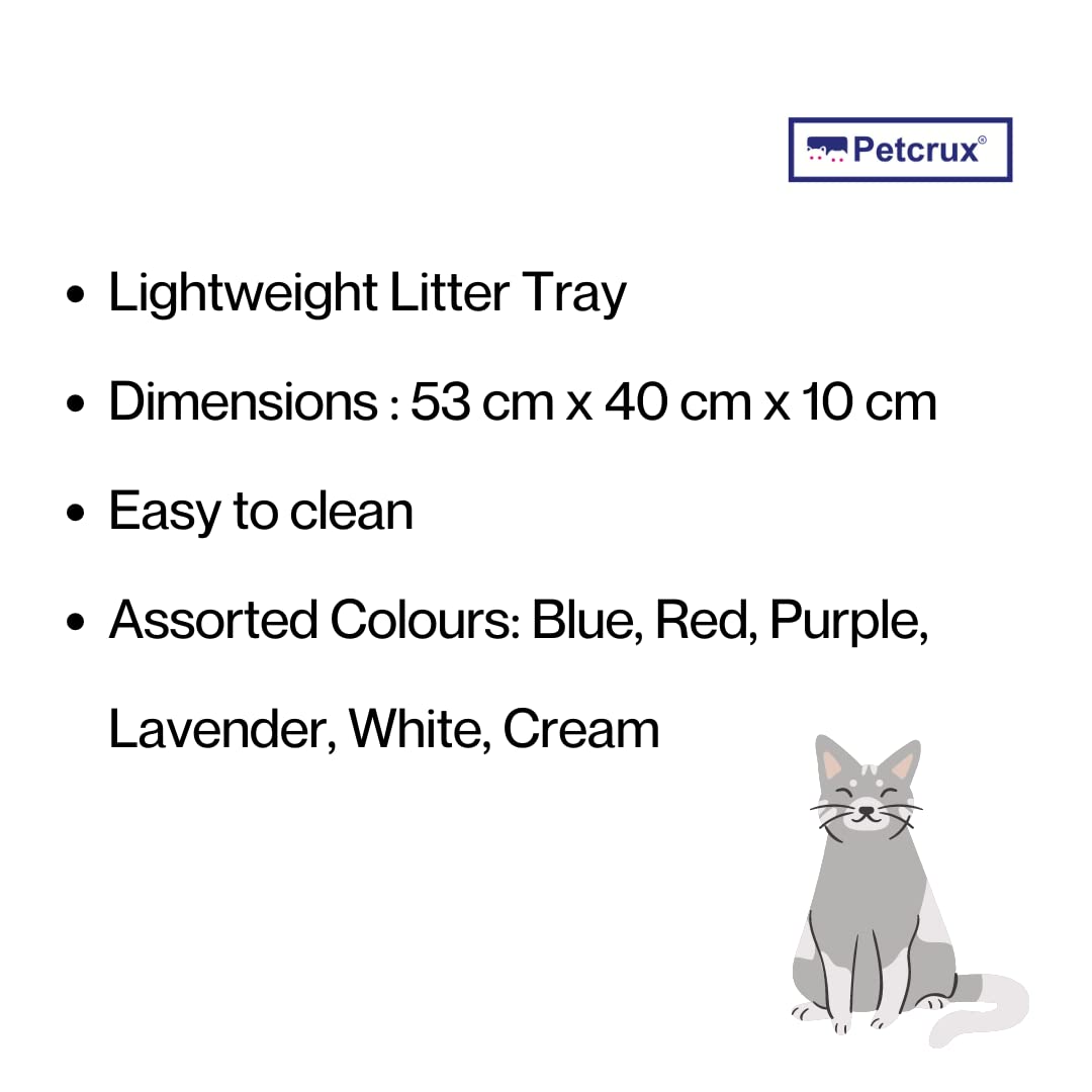 PetCrux Exclusive Cat Litter Tray Litter Tray - Pack of 2