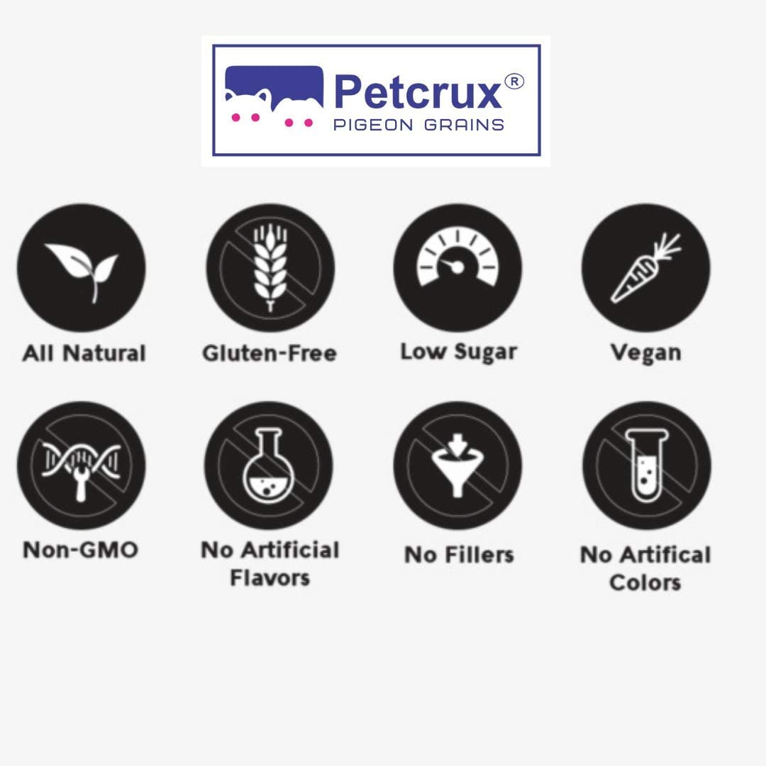 Petcrux Premium Pearl Millet (Bajra) Bird Food (2 Kg) for Pigeons, Doves, Canaries, Finches, Waxbills, Budgies, Lovebirds, Cockatiels, 2 kg Economic Pack (2 kg)