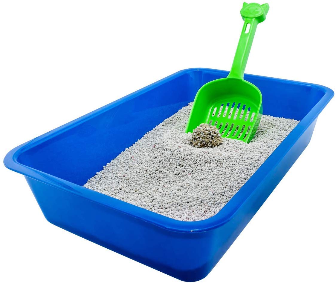 Petcrux Exclusive Cat Litter Tray & Litter Scooper Multicolor (Litter Tray + Litter Scooper)