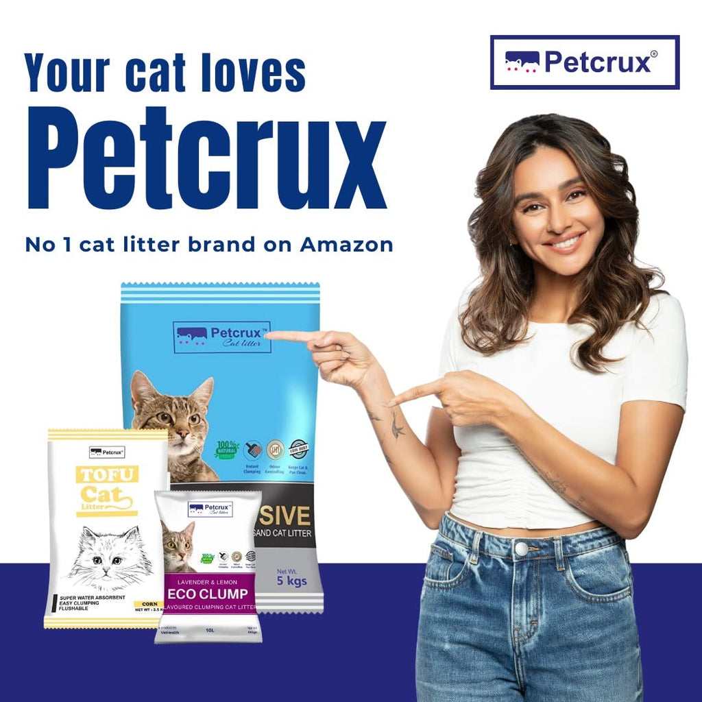 Petcrux Exclusive Cat Litter Tray & Litter Scooper Multicolor (Litter Tray + Litter Scooper)
