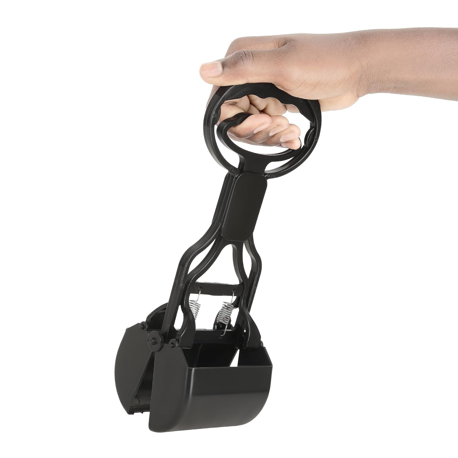 Petcrux Premium Clamp Poop Scooper for Pet Waste, Cleaner & Picker Potty Scooper, High Strength Material, and Durable Spring for Easy Grass and Gravel Pick Up Puppies & Small Breed - Small