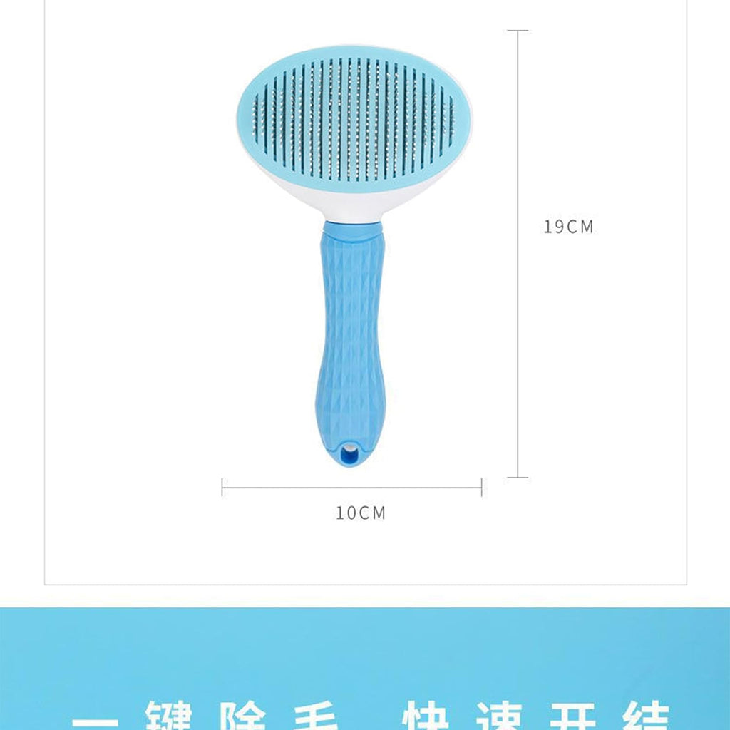 Petcrux Self Cleaning Slicker Brush, Pet Grooming Shedding Brush for Dogs and Cats - Easy to Remove Loose Undercoat, Pet Massaging Tool Suitable for Pets with Long or Short Hair
