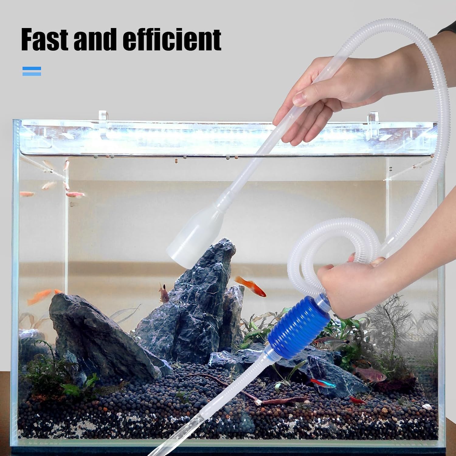 Petcrux Aquarium Water Changer Siphon Pump Without Valve 2 metres