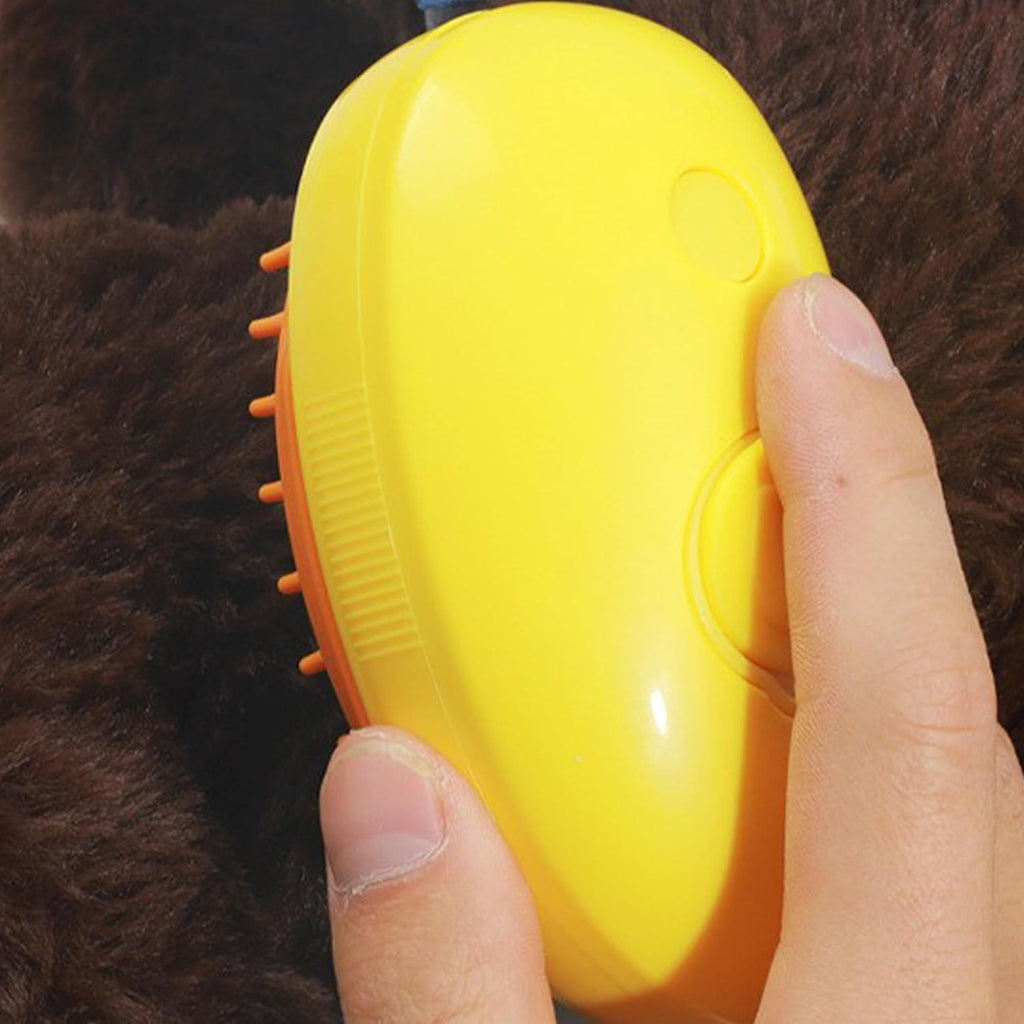 Petcrux Cat Steam Brush, Dog Steam Brush, Steam Brush for Cats and Dogs, 3 In 1 Steamy Pet Brush, Steaming Pet Hair Brush, Cat and Dog Comb with Steam, Pet Grooming Brush for Cats