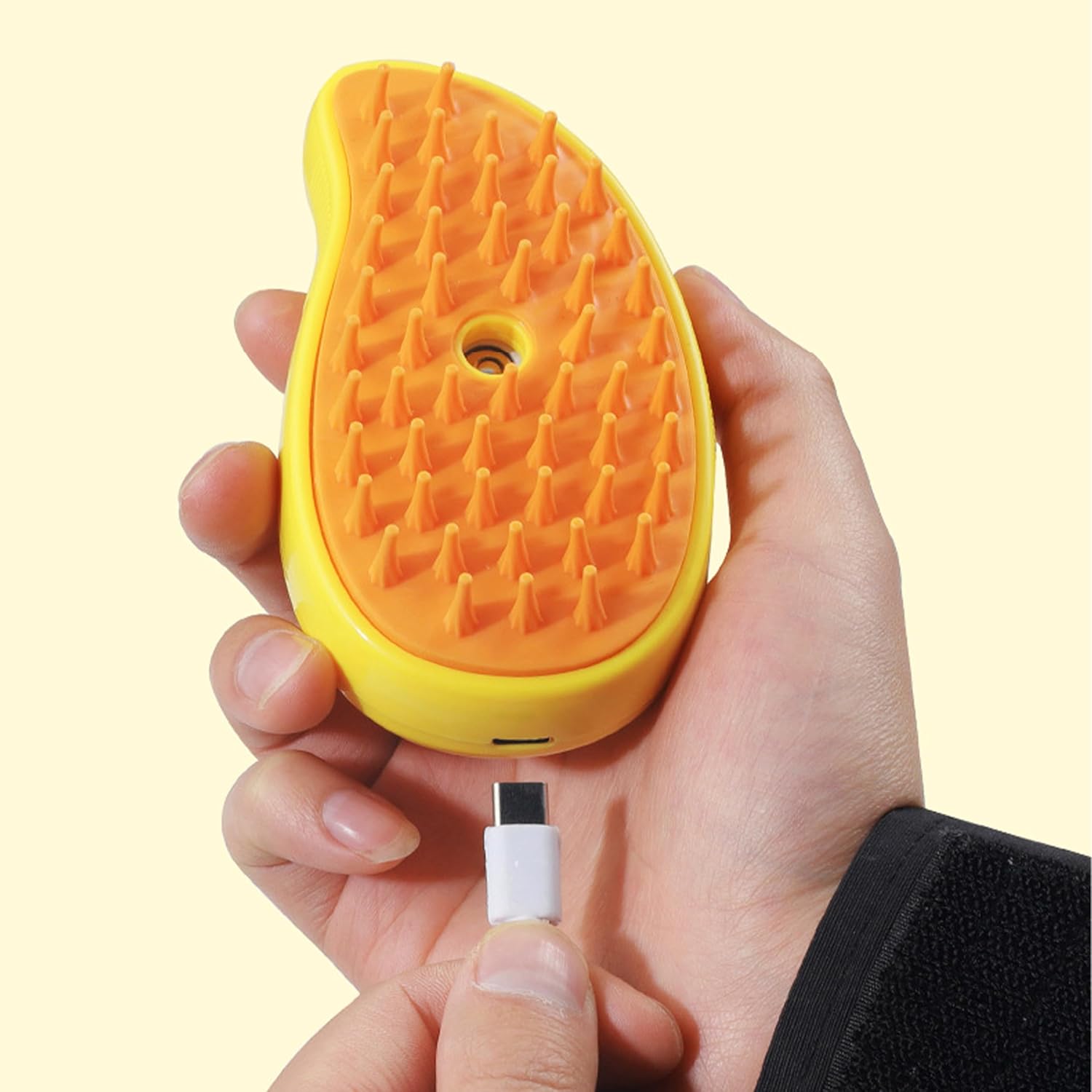 Petcrux Cat Steam Brush, Dog Steam Brush, Steam Brush for Cats and Dogs, 3 In 1 Steamy Pet Brush, Steaming Pet Hair Brush, Cat and Dog Comb with Steam, Pet Grooming Brush for Cats