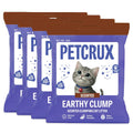 PetCrux Earthy Clump Cat Litter 20kg, 4 Packs of 5kg (Bulk Combo), Premium Natural Bentonite Clay, Lavender Scented, 99.9% Dust-Free, Super Clumping, for Multiple Cats