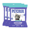 PetCrux Eco Clump Cat Litter 5Kg, 100% Natural Bentonite Odour Lock Unscented Clay, Dust Free, Single Pack