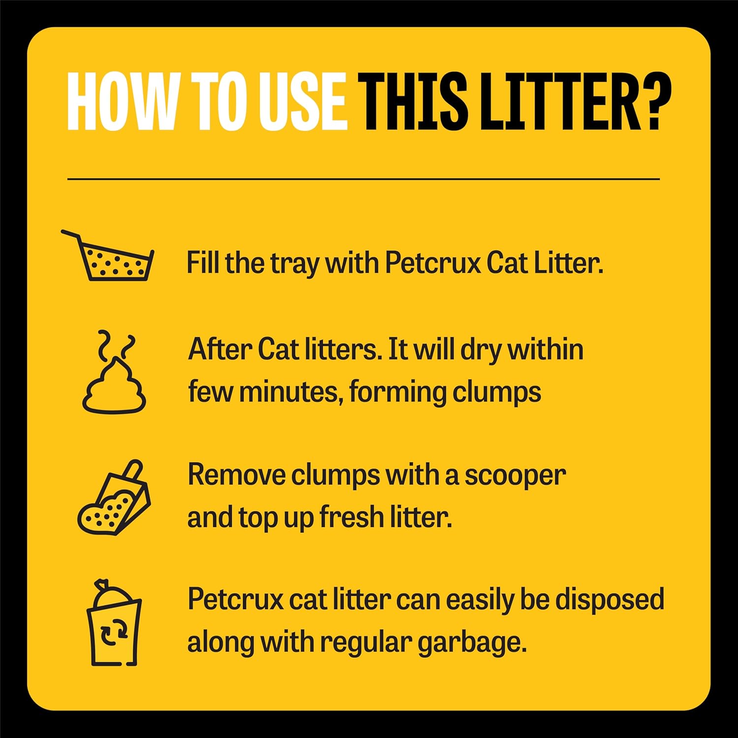 PetCrux Pet Exclusive White Sand Unscented Cat Litter | Made with The Highest Grade White Sand | Superior Odour Control | 99.9% Dust Free Scoopable (for Multiple Cats), 5kg