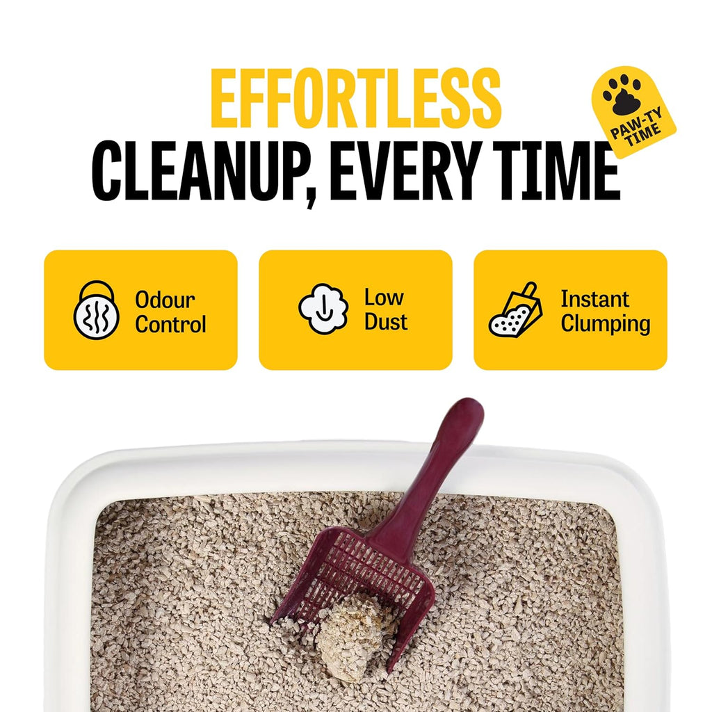 PetCrux Pet Exclusive White Sand Unscented Cat Litter | Made with The Highest Grade White Sand | Superior Odour Control | 99.9% Dust Free Scoopable (for Multiple Cats), 5kg