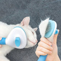 Petcrux Self Cleaning Slicker Brush, Pet Grooming Shedding Brush for Dogs and Cats - Easy to Remove Loose Undercoat, Pet Massaging Tool Suitable for Pets with Long or Short Hair